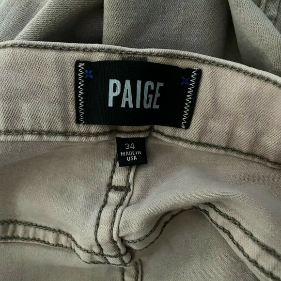 PAIGE Mens Light Brown Jeans  Size: 34 Straight Denim - Picture 2 of 10